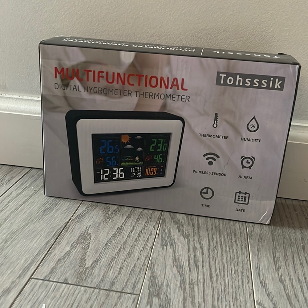Tohsssik Hydrometer Thermometer Multifunctional Digital Hygrometer